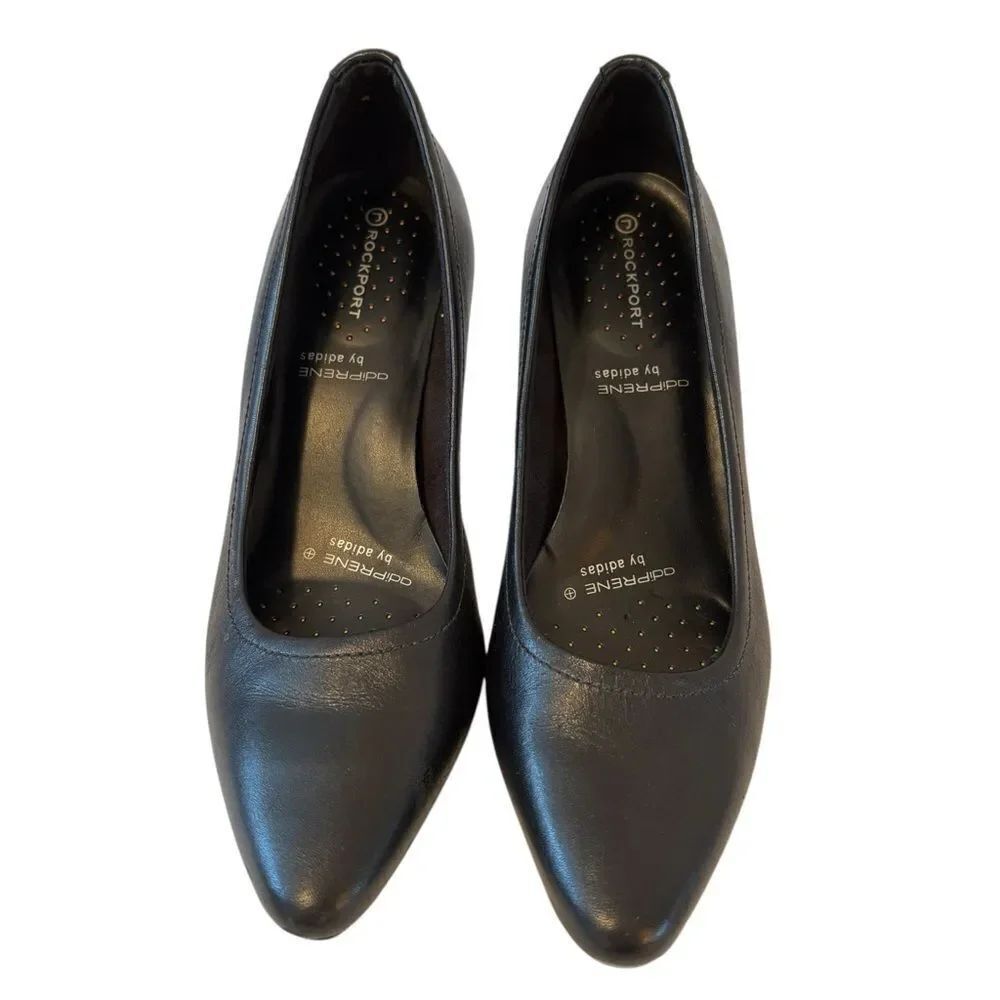 Rockport Leather Upper Navy Blue Heeled Pumps in EU 36.5.